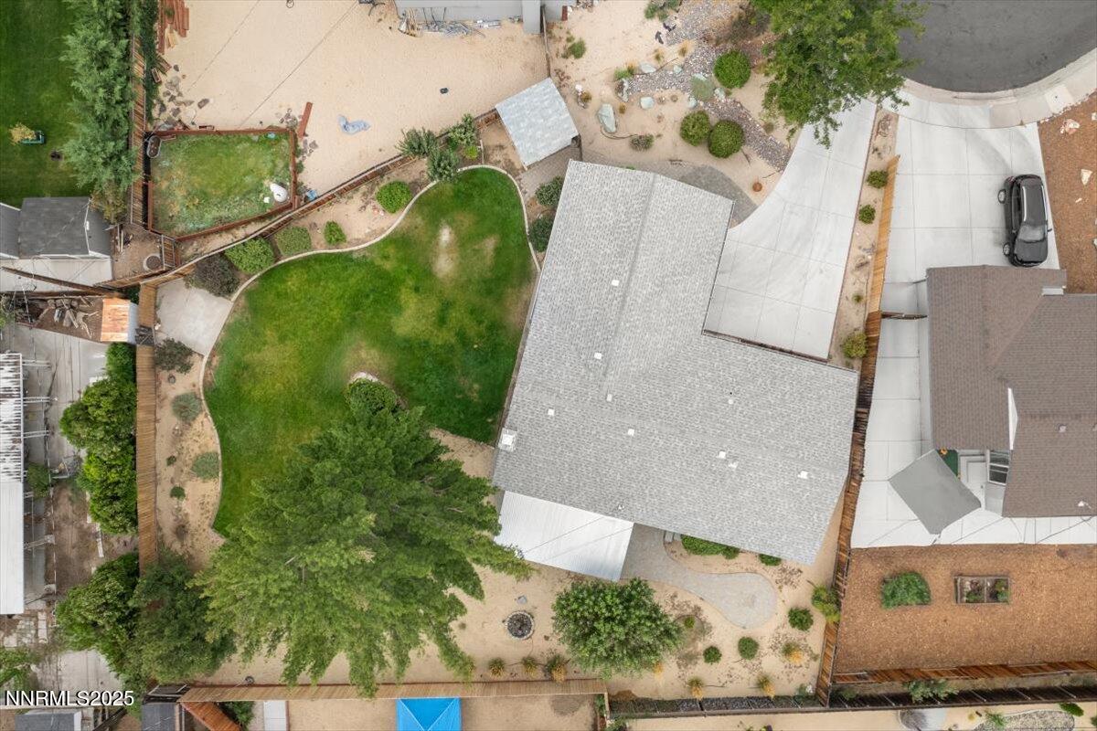 610 Akard Circle Reno, NV 89503 - Photo 28 of 28 an aerial view of a house with a yard and potted plants