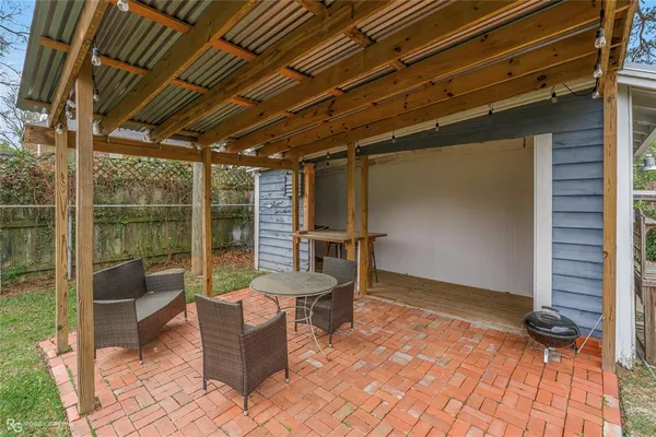 a outdoor space with couch