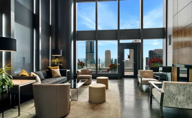 a view of a balcony with chairs