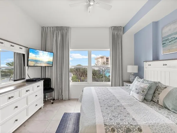 a view of a city with tall buildings