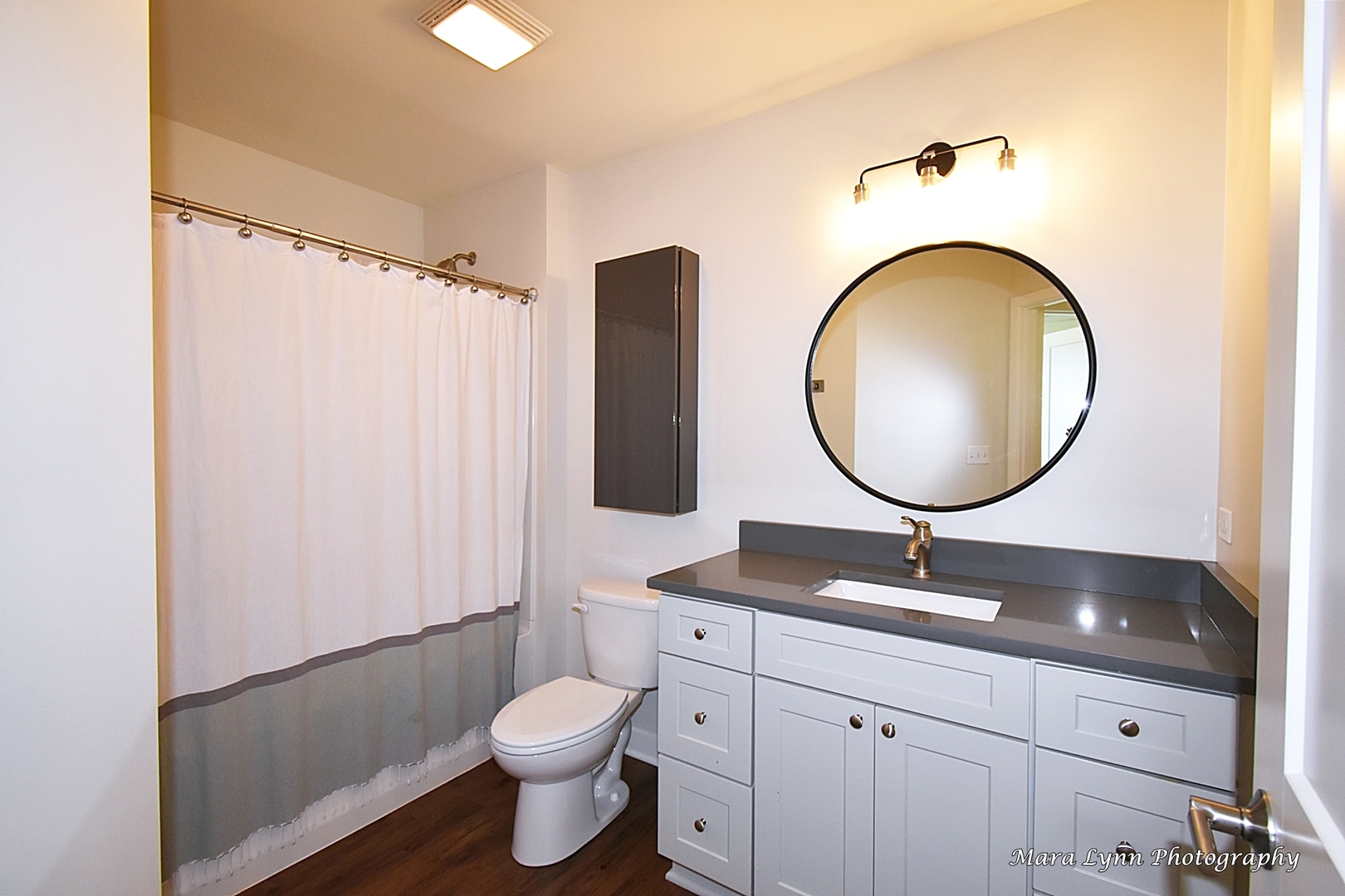 1127 Freedom Road Elburn, IL 60119 - Photo 18 of 29 a bathroom with a toilet a sink and a mirror