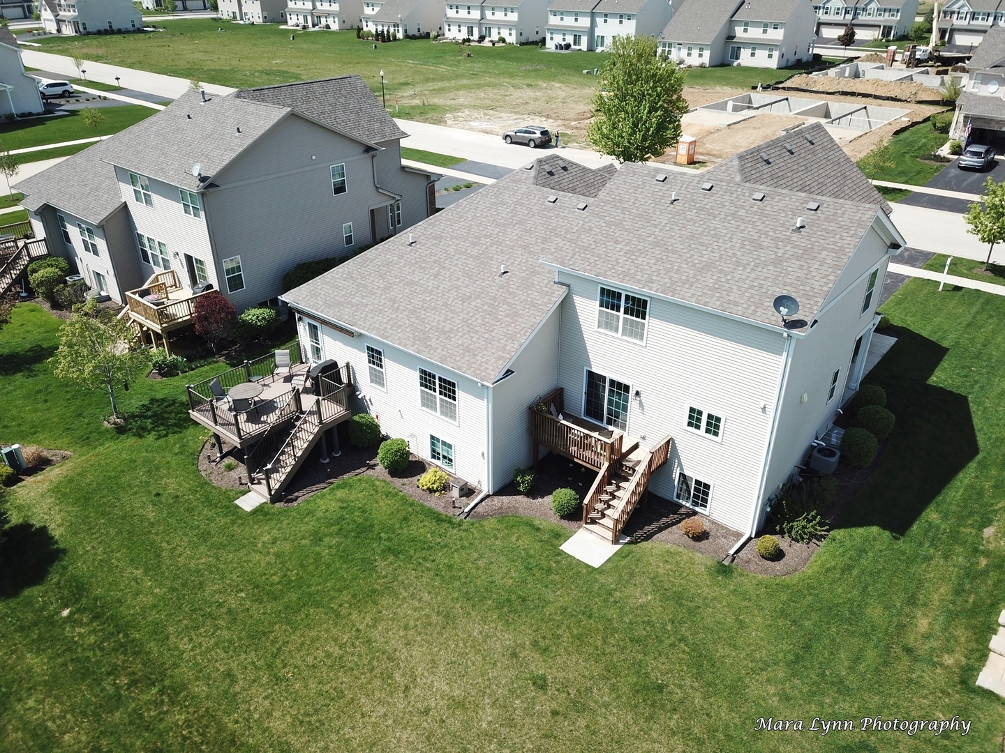 1127 Freedom Road Elburn, IL 60119 - Photo 29 of 29 an aerial view of a house with backyard