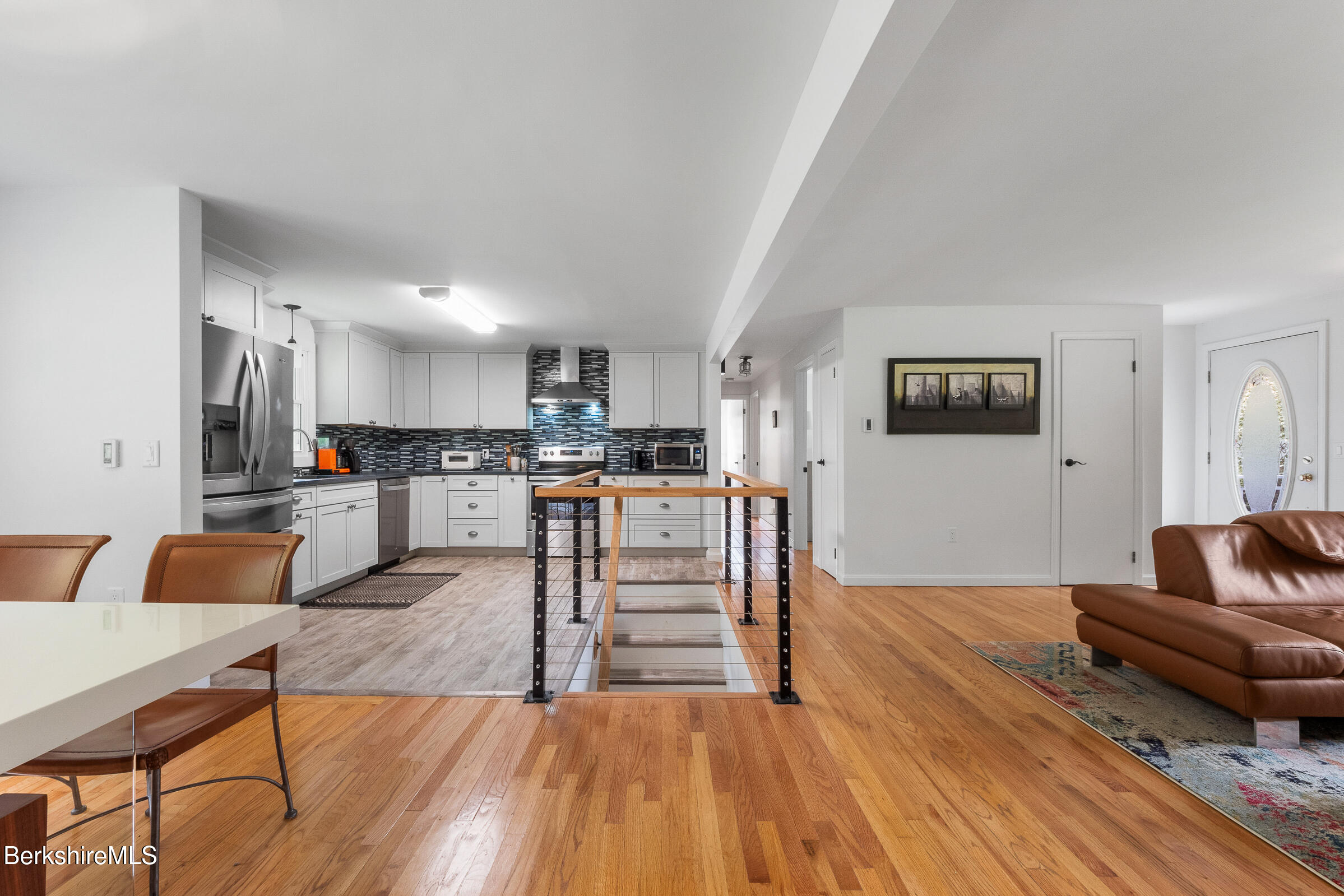 308 Lenox Road Richmond, MA 01254 - Photo 11 of 28 a living room with stainless steel appliances furniture and a view of kitchen