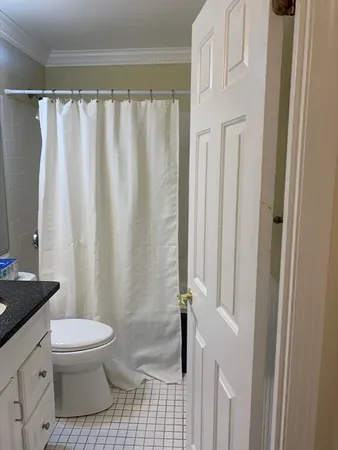 a bathroom with a sink a toilet a window and a shower