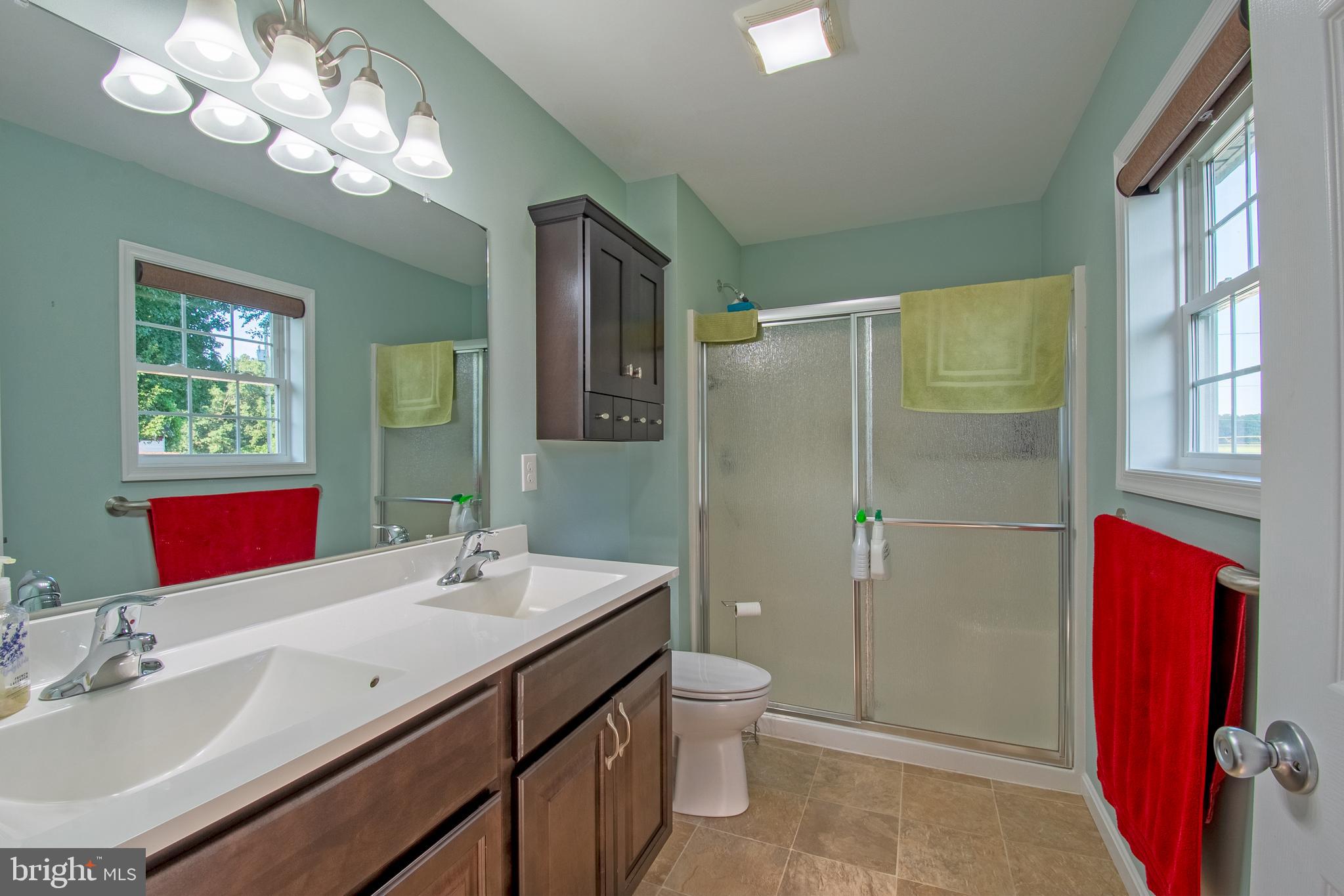 54 Minner Street Houston, DE 19954 - Photo 31 of 55 a bathroom with a double vanity sink mirror and toilet