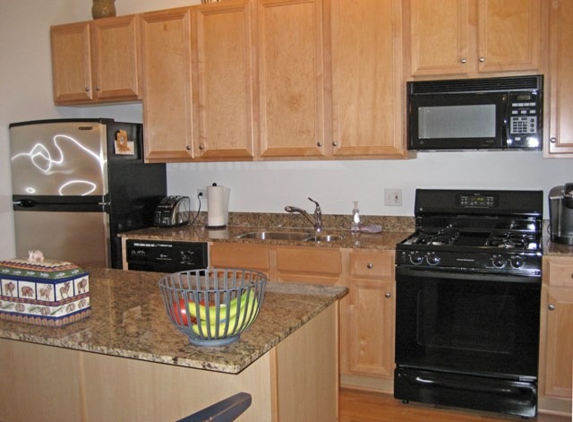 155 Whistler Road Highland Park, IL 60035 - Photo 13 of 13 a kitchen with stainless steel appliances granite countertop a stove a microwave and cabinets