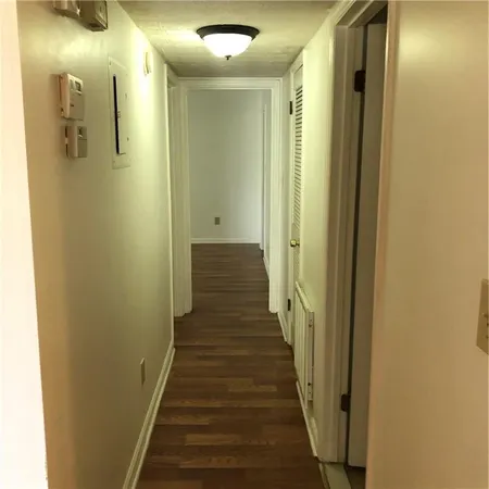 a view of a hallway with a hallway