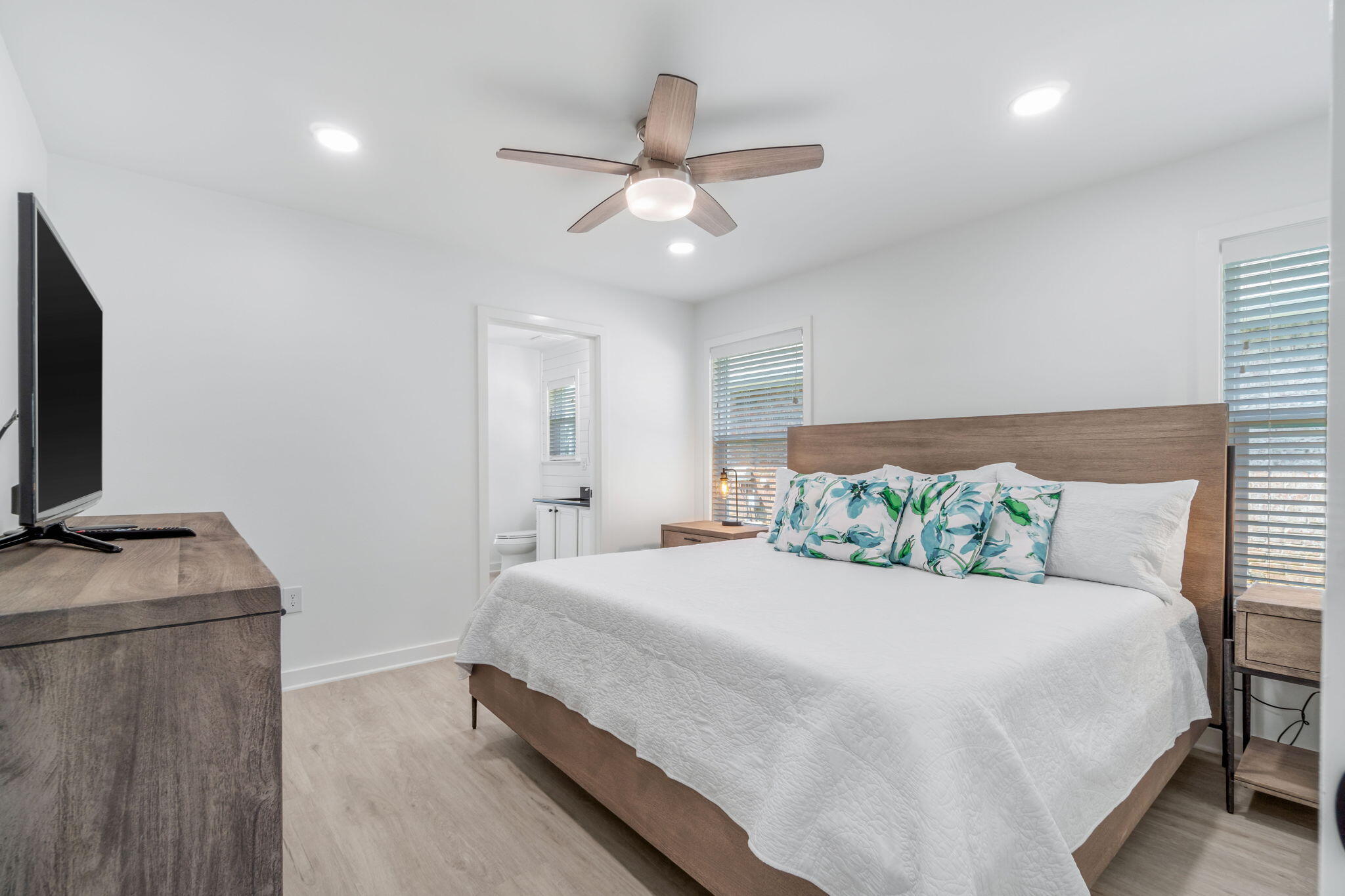 223 Sandy Cay Drive Miramar Beach, FL 32550 - Photo 28 of 79 a bedroom with a bed and a flat screen tv