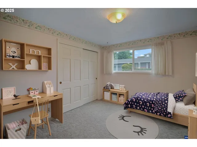 a living room with furniture and a couch