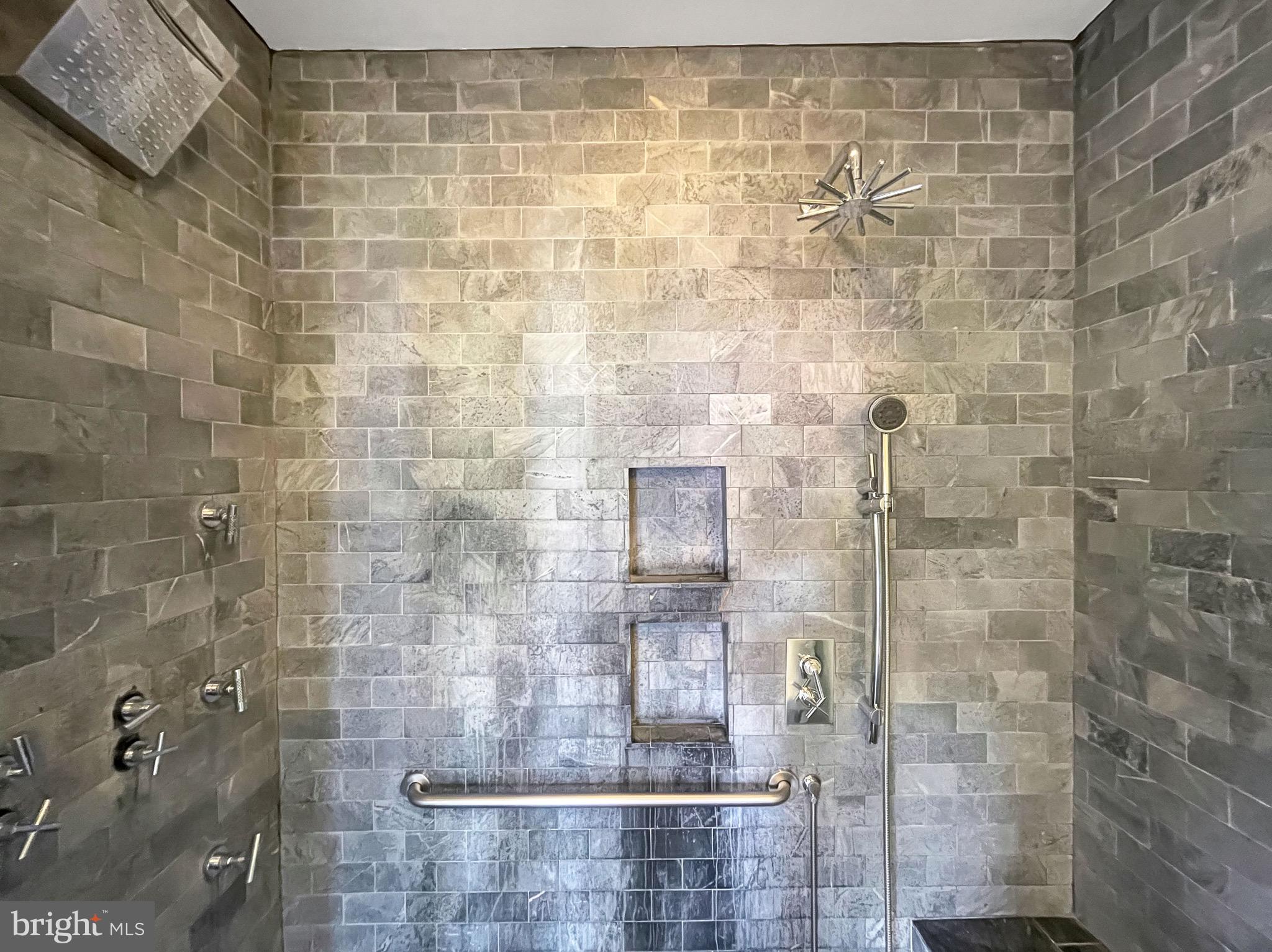 56 R Street Northwest Washington, DC 20001 - Photo 25 of 64 Waterfall shower and multi-head body spray fixture