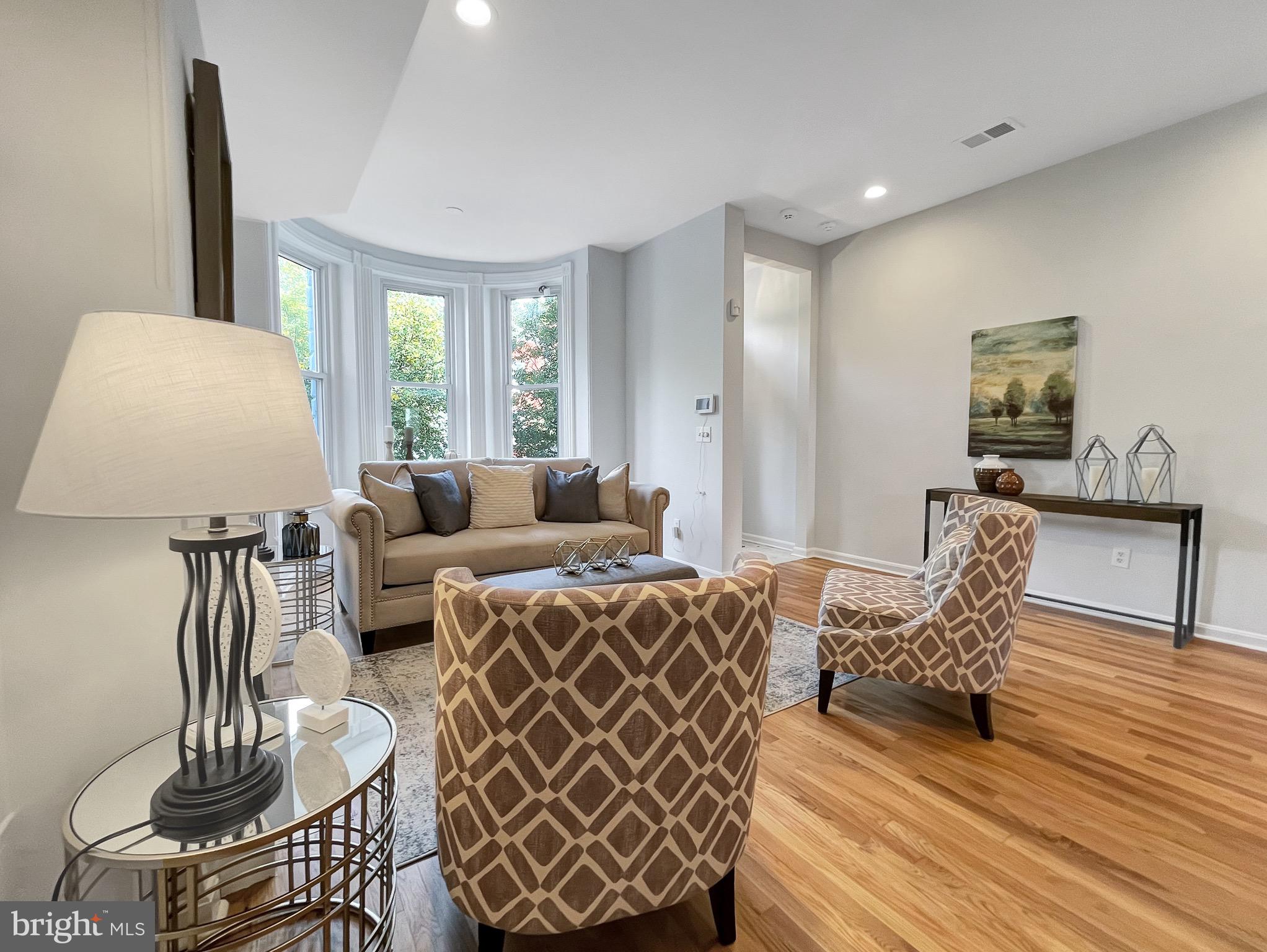 56 R Street Northwest Washington, DC 20001 - Photo 4 of 64 LR w/ gorgeous newly refinished Hardwoods