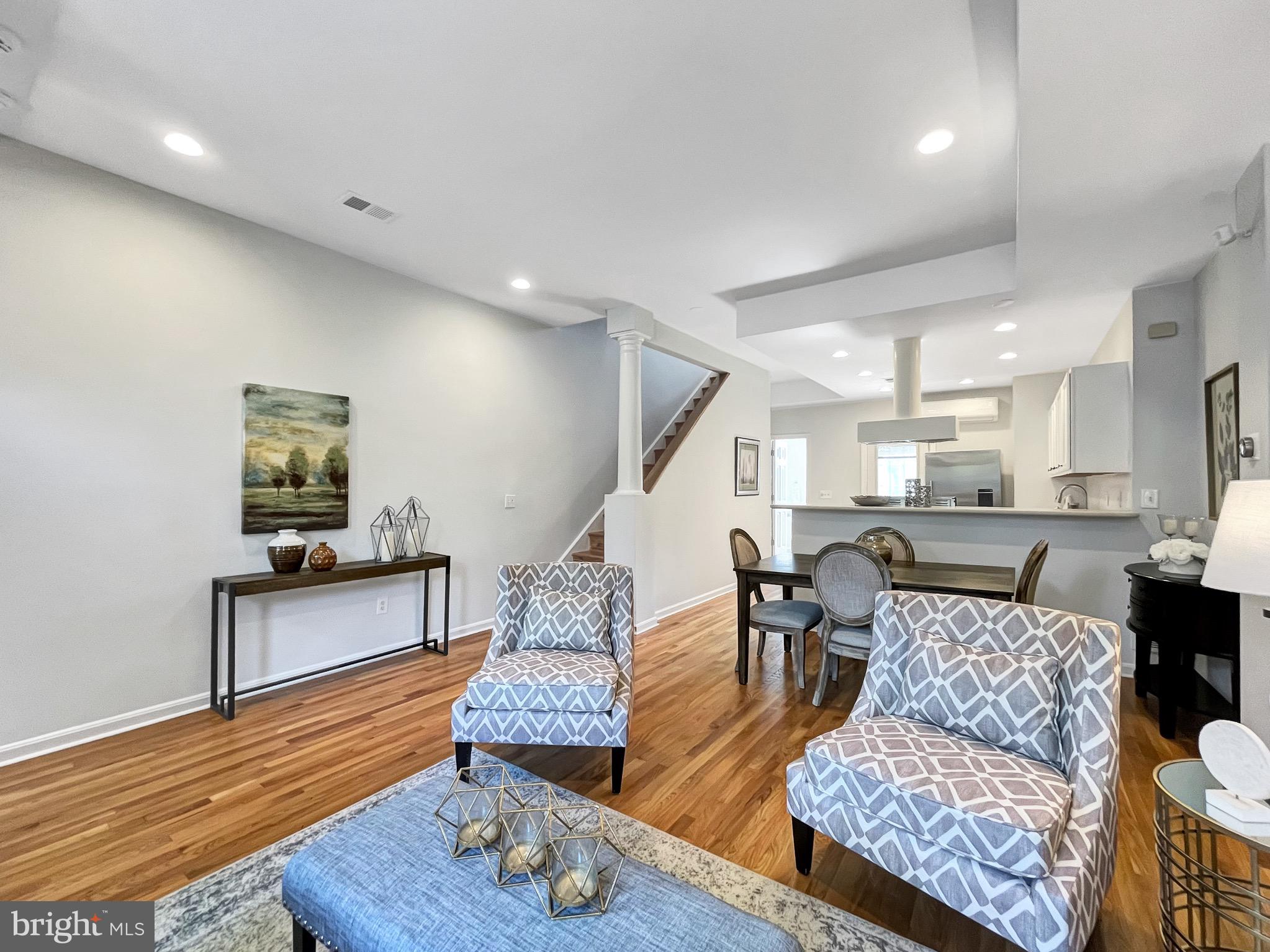 56 R Street Northwest Washington, DC 20001 - Photo 6 of 64 Recessed lights accent this beautiful space