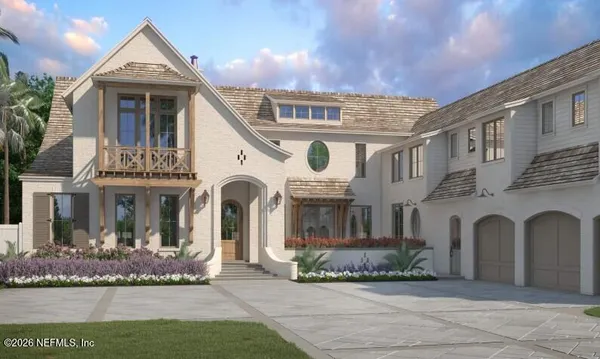 a front view of a house