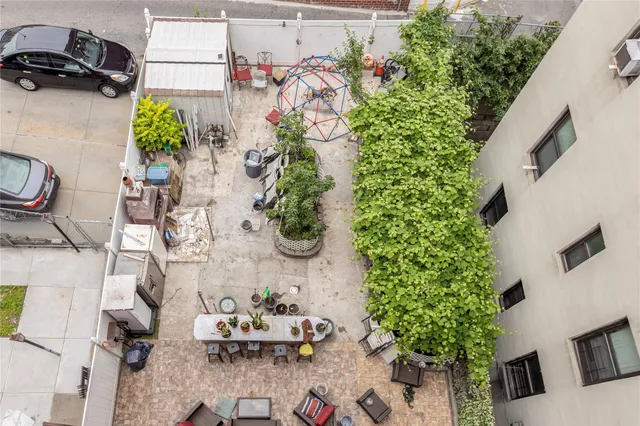 a view of a terrace with a terrace