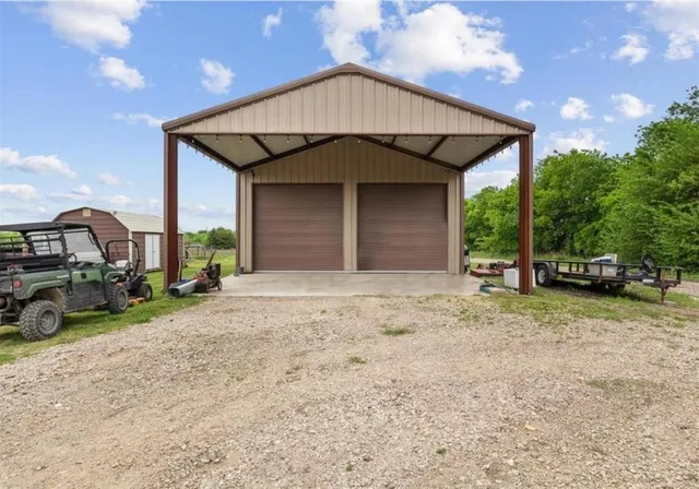 a view of a house with a patio