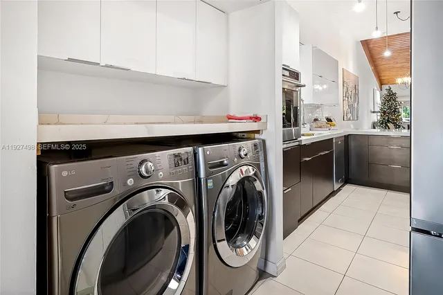 a room with storage and utility