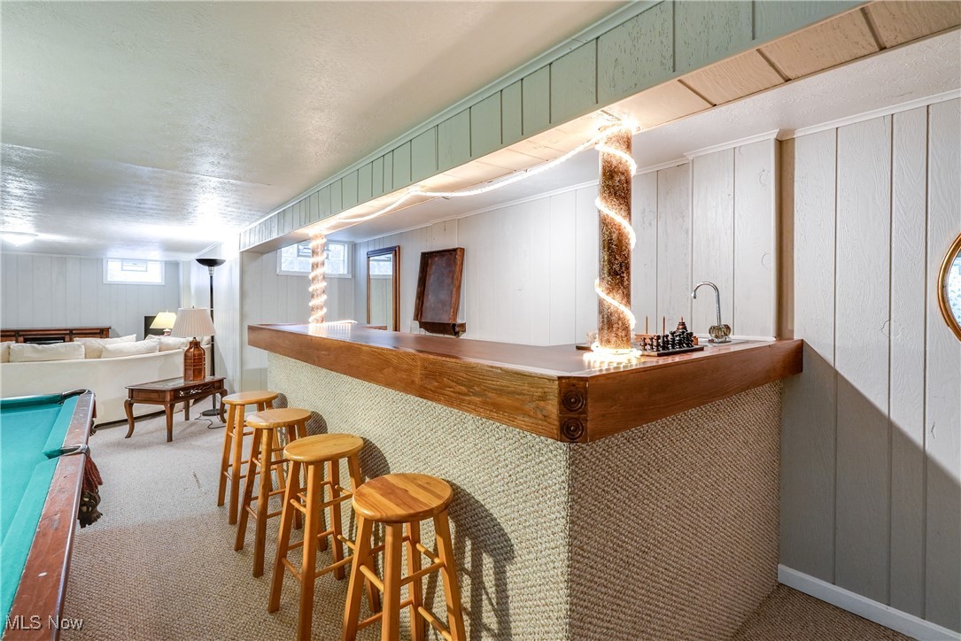 2488 Holgate Road Akron, OH 44313 - Photo 34 of 50 Basement bar, glass block windows.