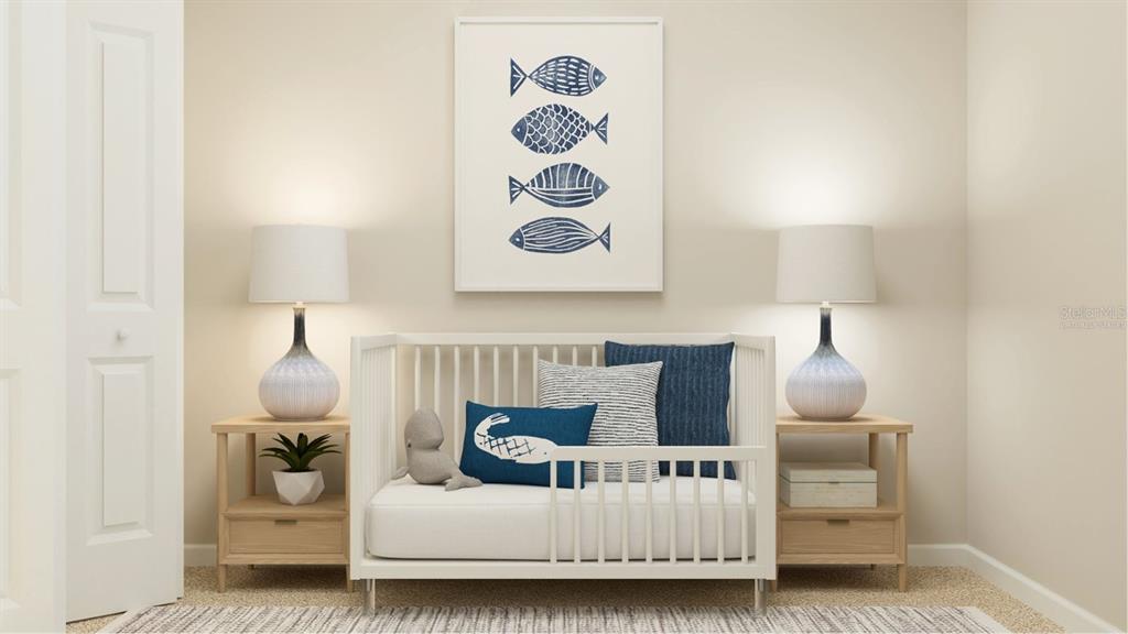 2372 Rider Rain Lane Apopka, FL 32703 - Photo 8 of 23 a bedroom with a bed and lamp