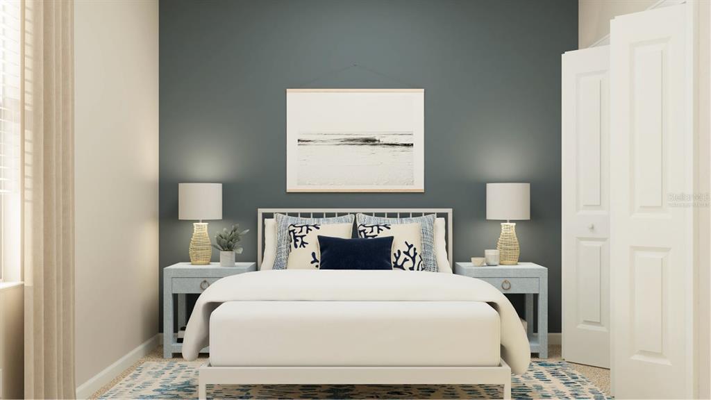 2372 Rider Rain Lane Apopka, FL 32703 - Photo 10 of 23 a bedroom with a bed and a painting