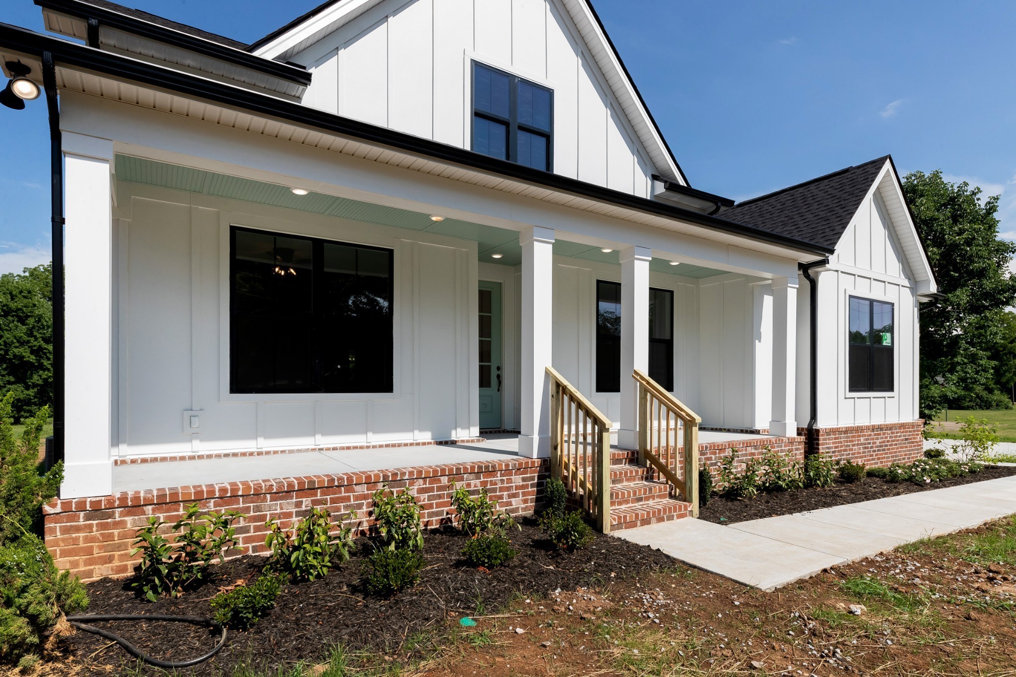 a front view of a house