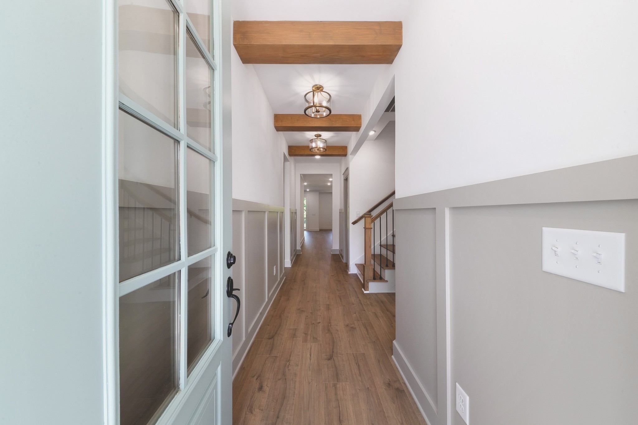6616 Old Zion Road Columbia, TN 38401 - Photo 4 of 52 a view of a hallway view with wooden floor and staircase