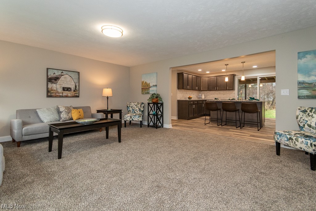 9865 Chillicothe Road Kirtland, OH 44094 - Photo 7 of 36 View of carpeted living room