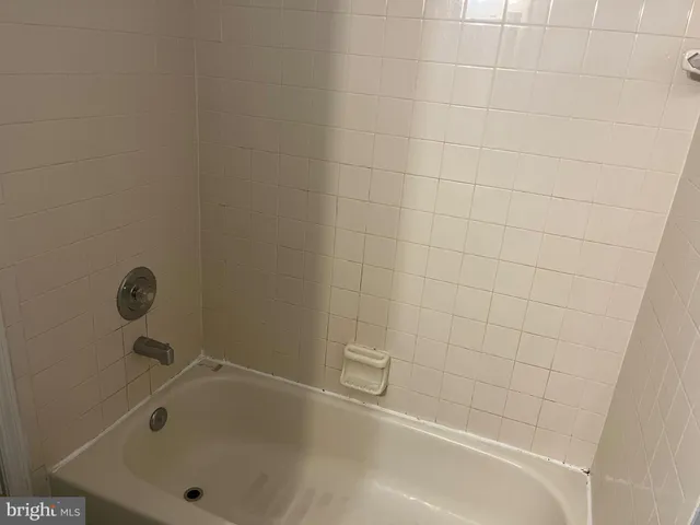 a bathroom with a tub