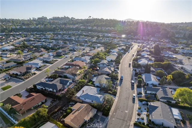 an aerial view of multiple house