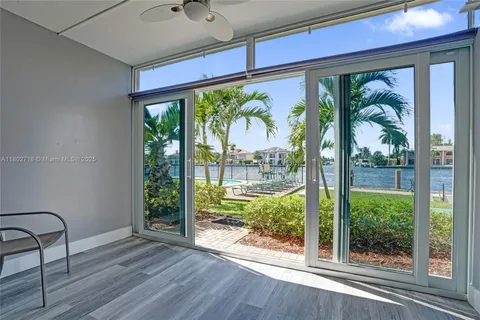 a view of a garden from a window