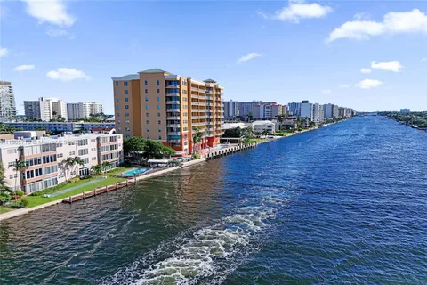 a view of a lake and a city