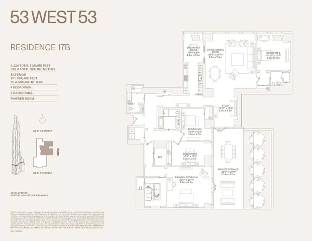$14,880,000 | 53 West 53rd Street, Unit 17B | Midtown Central