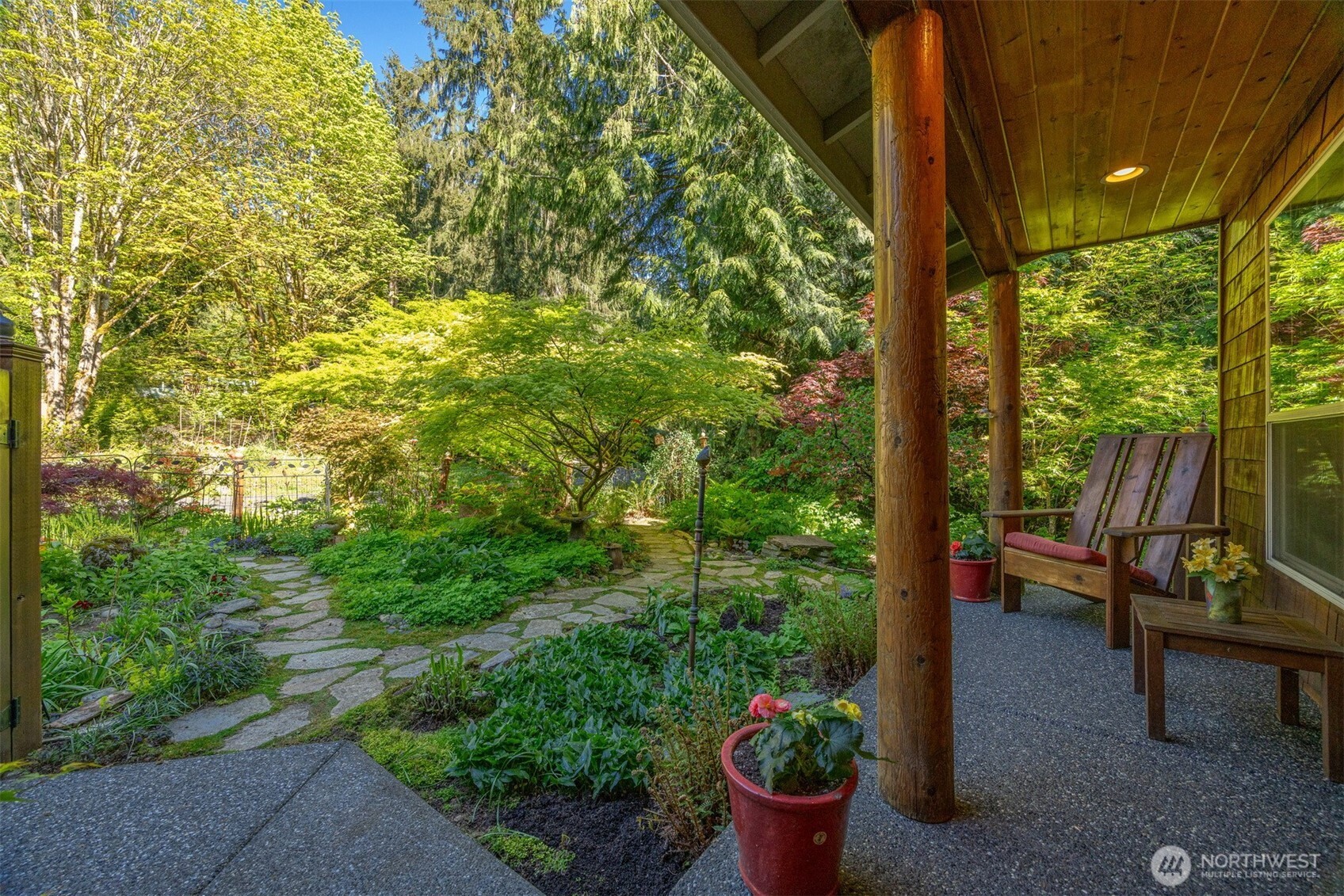 337 Sudden Valley Drive Bellingham, WA 98229 - Photo 6 of 40 a view of a porch with furniture and plants