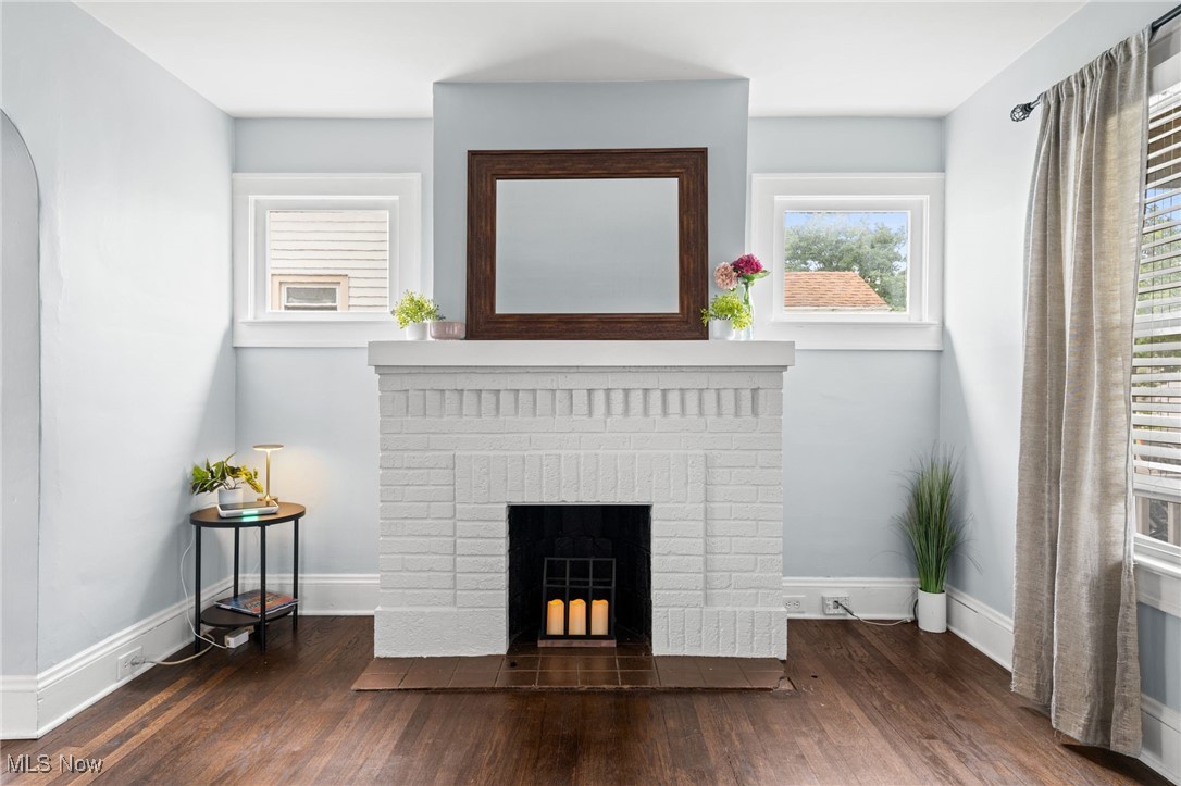 1107 Spring Road Cleveland, OH 44109 - Photo 5 of 31 Adorable fireplace with room for bookshelves on each side if desired