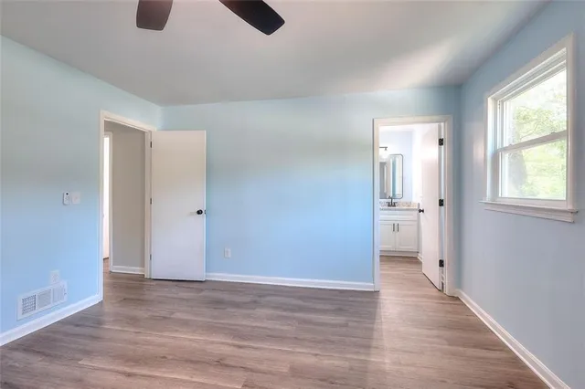 wooden floor in an empty room