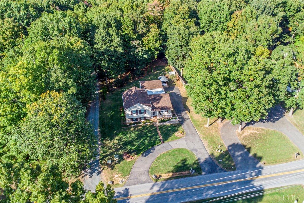2121 Sunburst Road Evington, VA 24550 - Photo 33 of 41 an aerial view of a house with a yard