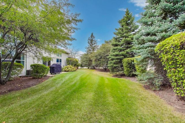a swimming pool with trees in the background