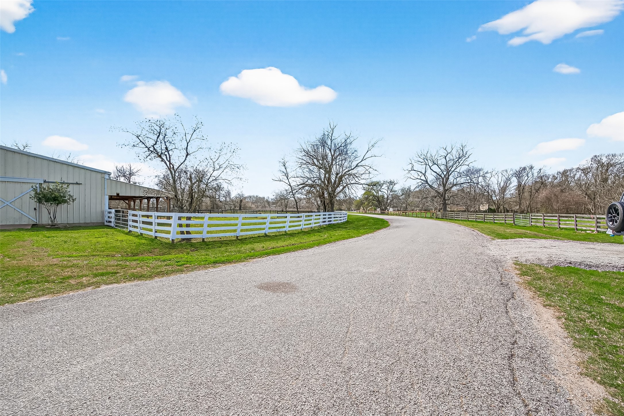 403 Wrangler Road Simonton, TX 77485 - Photo 32 of 33 a view of a house with a big yard and potted plants