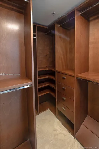 a view of walk in closet