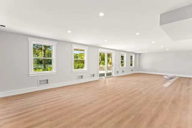 a view of swimming pool from a balcony