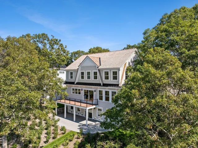 front view of a house with a small yard