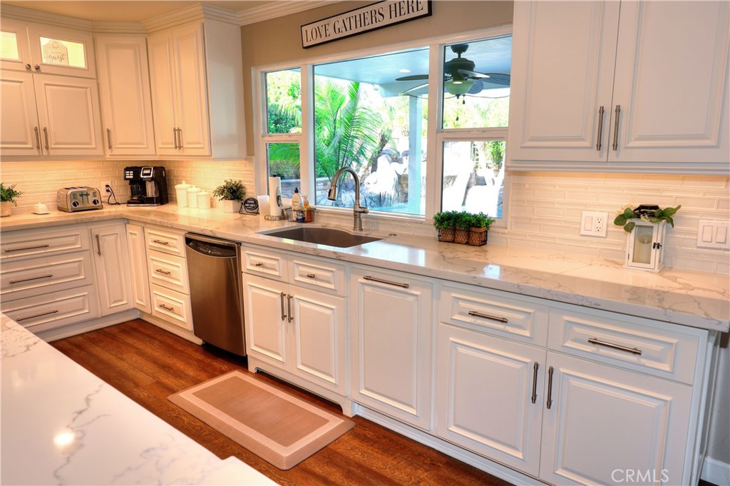 810 North San Miguel Road Walnut, CA 91789 - Photo 9 of 32 Beautiful kitchen with View of gorgeous backyard