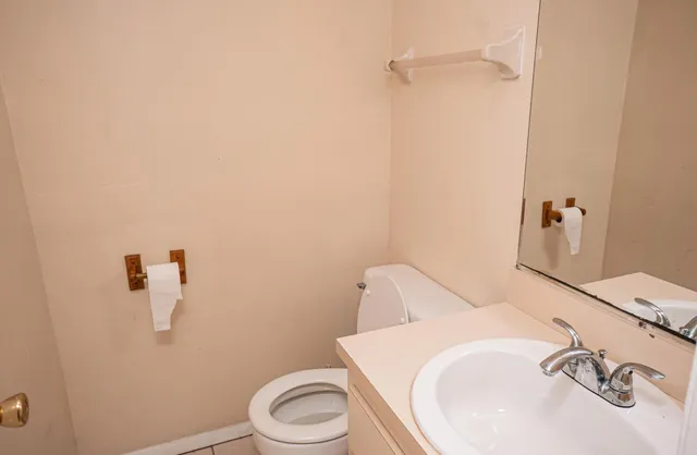 a bathroom with a sink and a toilet