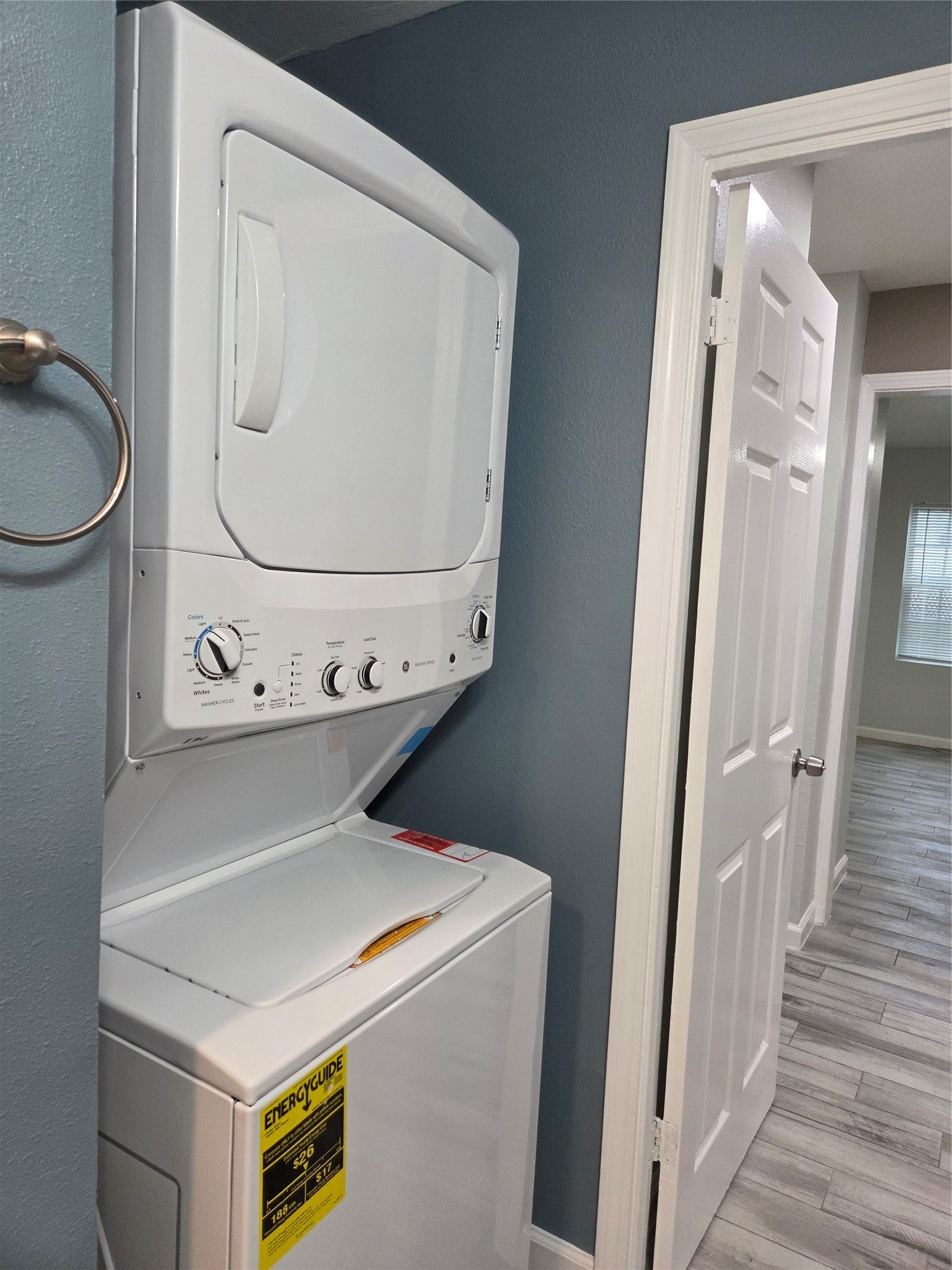 619 13th Street, Unit 2 Galveston, TX 77550 - Photo 13 of 13 The brand new stackable washer and dryer.