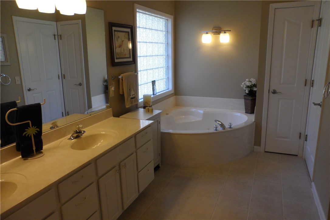 435 Cane Creek Landing Road, Unit SENECA Seneca, SC 29672 - Photo 23 of 43 Master bath with double cultured marble sinks and