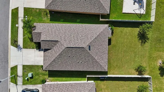 an aerial view of a city
