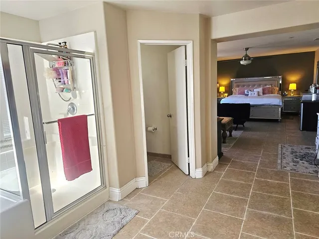 a view of a hallway with workspace