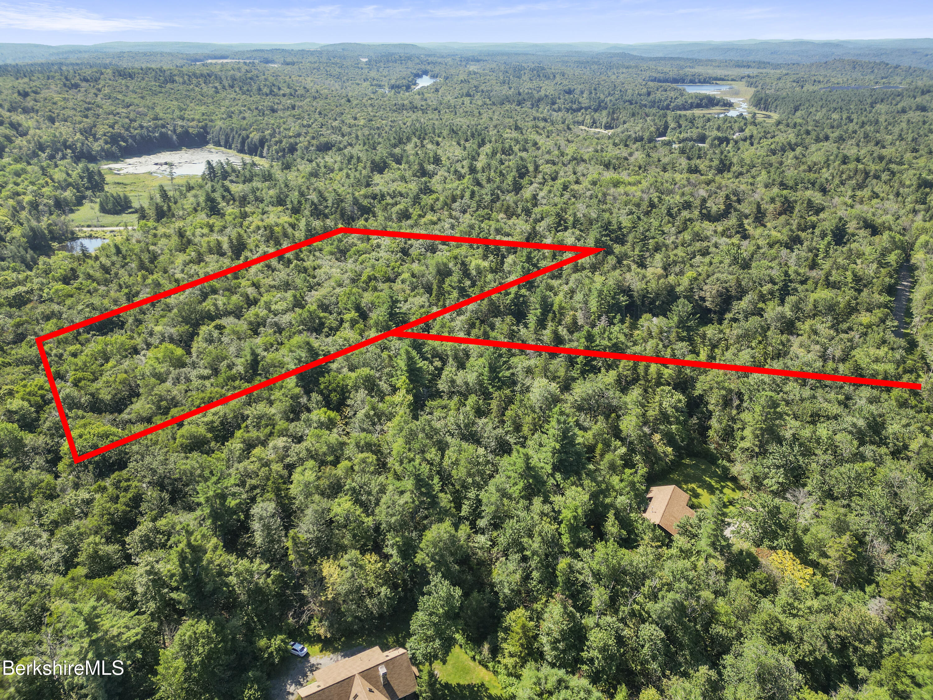 Lot 87 Woodmere Road Becket, MA 01223 - Photo 3 of 12 30 Aerial View Lines