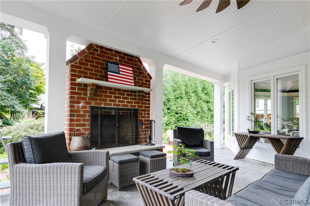 4208 Sulgrave Road Richmond, VA 23221 - Photo 45 of 50 Wood burning fireplace