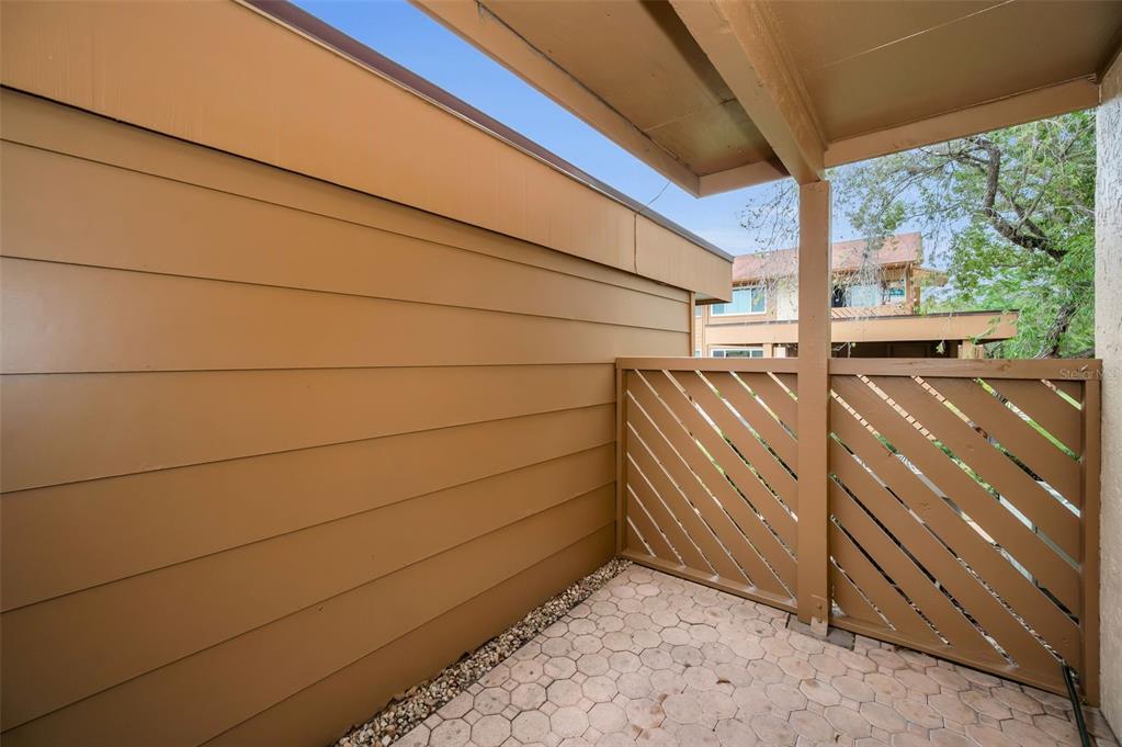4014 Davit Drive, Unit A New Port Richey, FL 34652 - Photo 20 of 49 a view of a garage