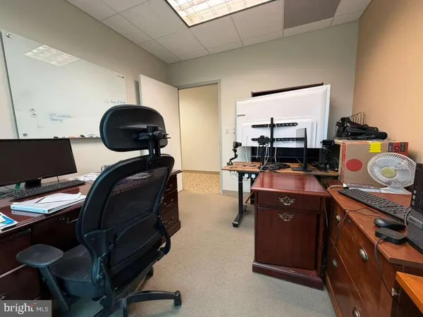a living room with furniture a piano and a potted plant